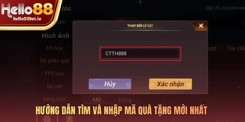 Quy trình nhận giftcode Hello88 từ kênh chính thức