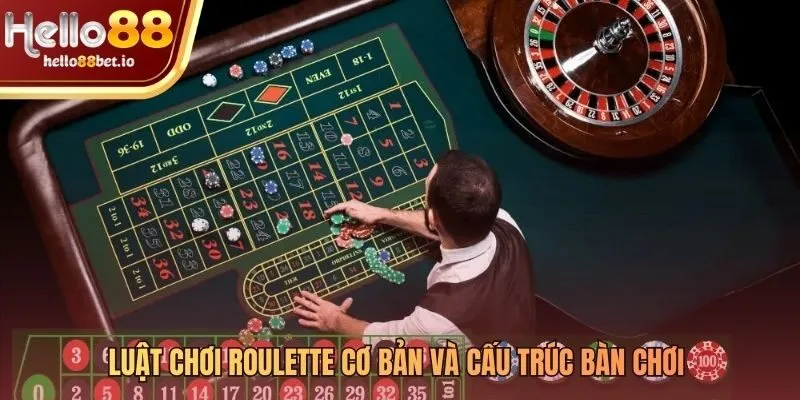 Cấu trúc bàn roulette và khác biệt giữa phiên bản Âu Mỹ