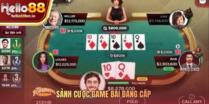 Ba trụ cột tạo nên sân chơi poker trực tuyến đẳng cấp